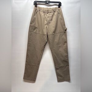 NWOT ALO Yoga Co-op Carpenter Trac Pant Man’s Sz Small Tan Beige Straight Leg